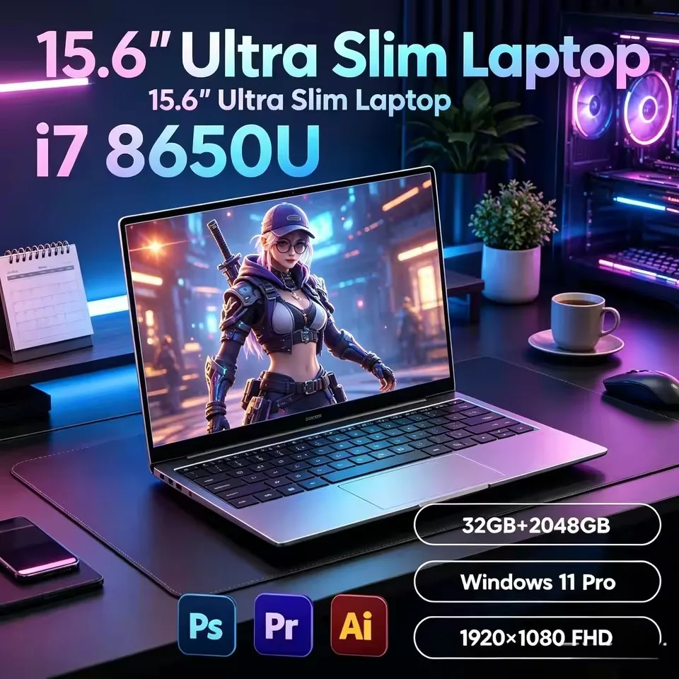 Pc Gaming I7 - Ноутбук с Windows 11 Pro, Intel