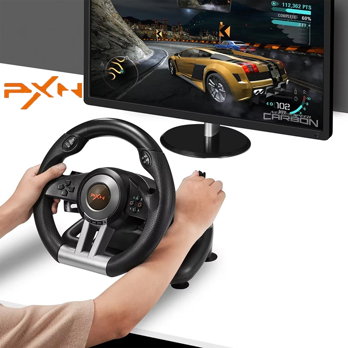Pc Gaming Entry - Гоночный руль PXN V3, совместимый с