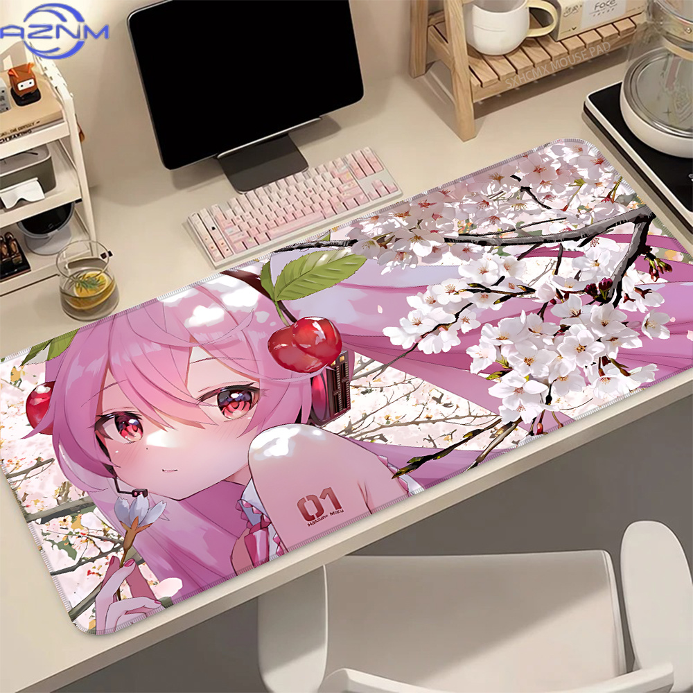 Pc Gaming Hatsune Miku - H-Hatsune M-Miku Pink Sakura Kawaii Большой