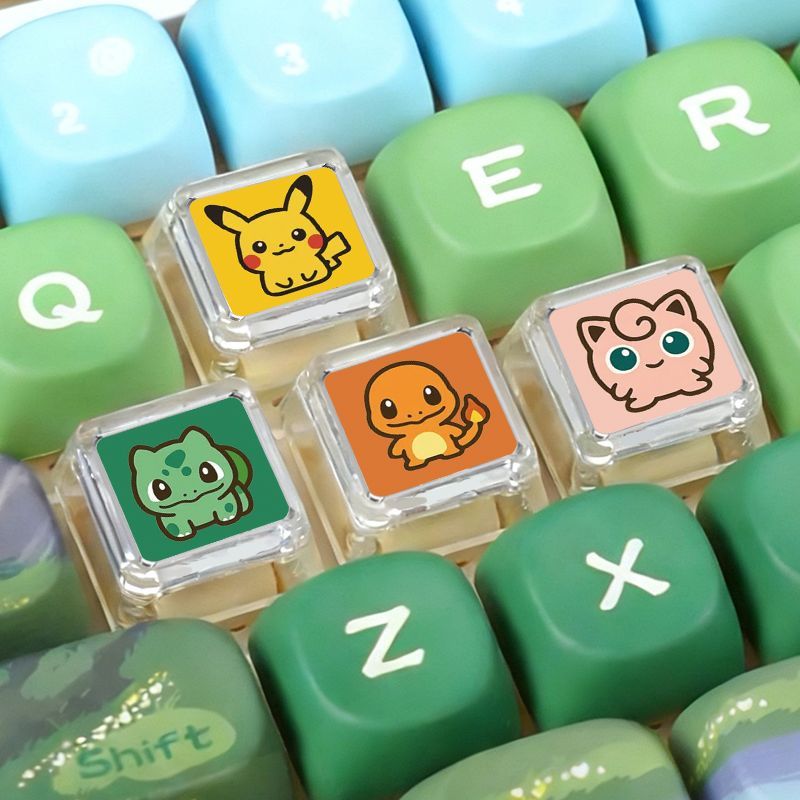 Механическая клавиатура Pokémo – обзор и цена Custom Keycaps