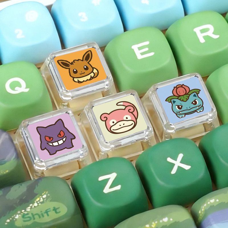 Механическая клавиатура Pokémo – обзор и цена Custom Keycaps