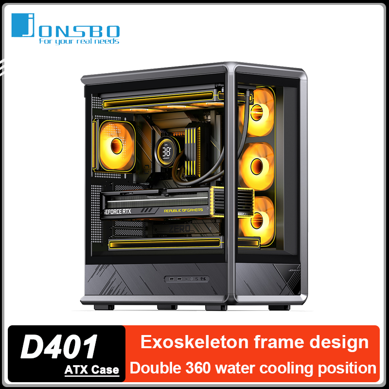 Чехол для ПК JONSBO D401 ATX,  – обзор и цена Pc Gaming Jonsbo