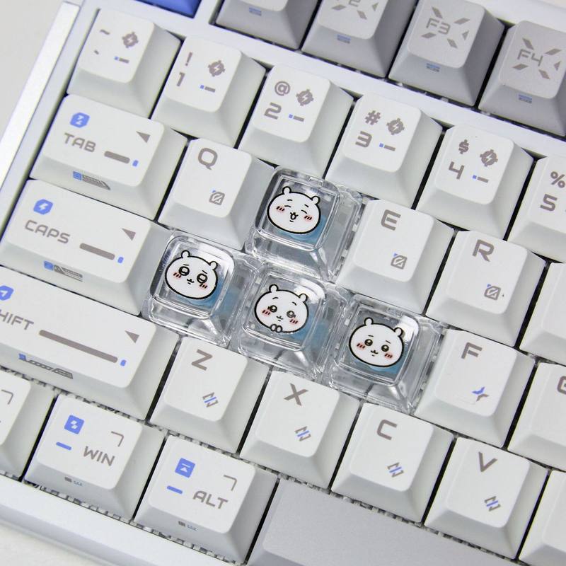 Набор из 4 прозрачных кастомны – обзор и цена Custom Keycaps