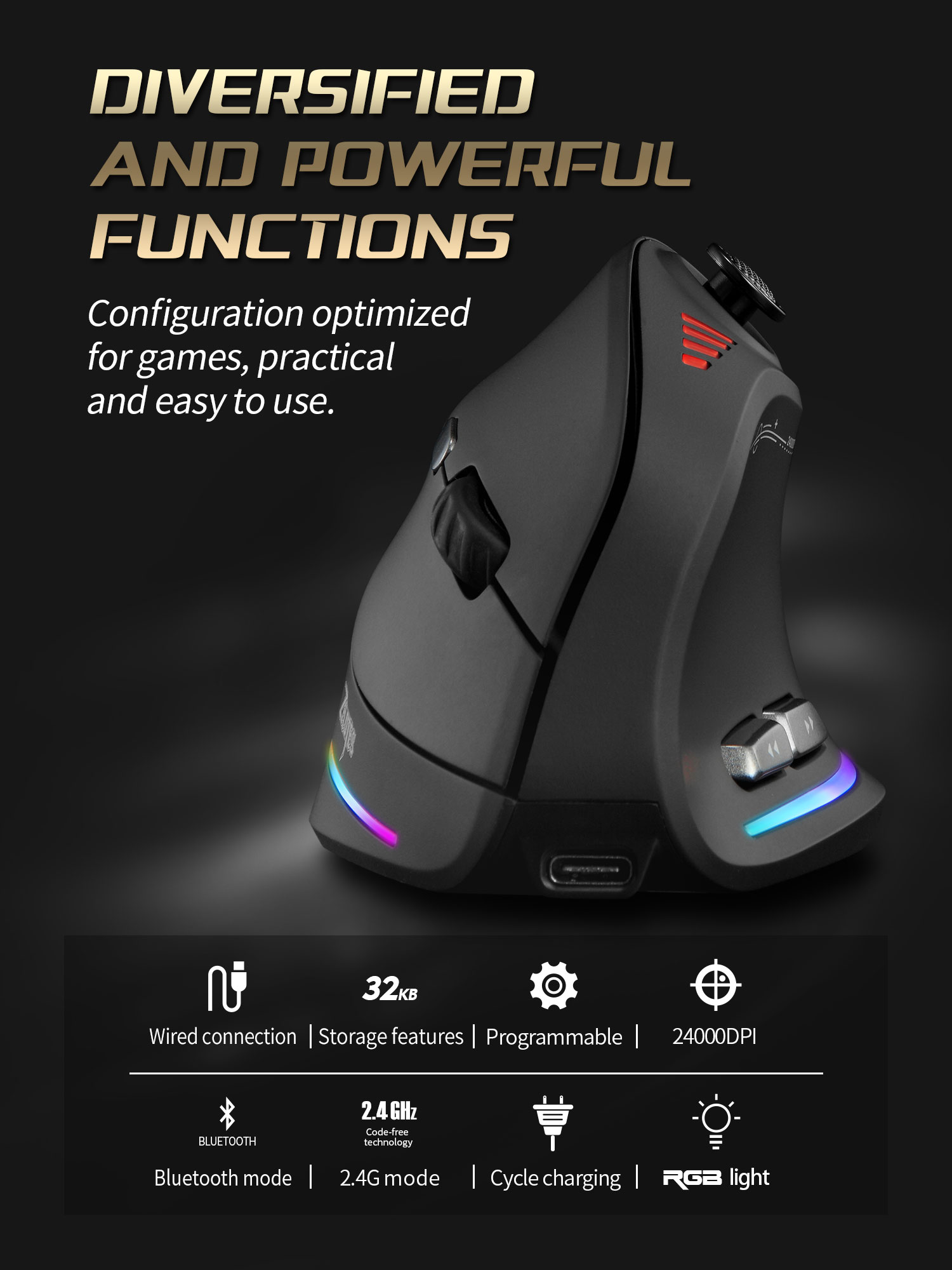 Jomaa RGB подсветка беспроводн – обзор и цена Pc Gaming Jumbo